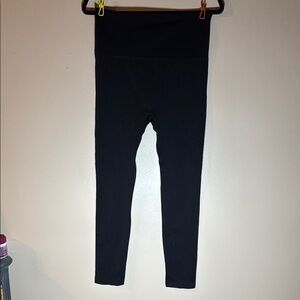 Warner's Black Leggings Stretchy Full-Length Bottoms